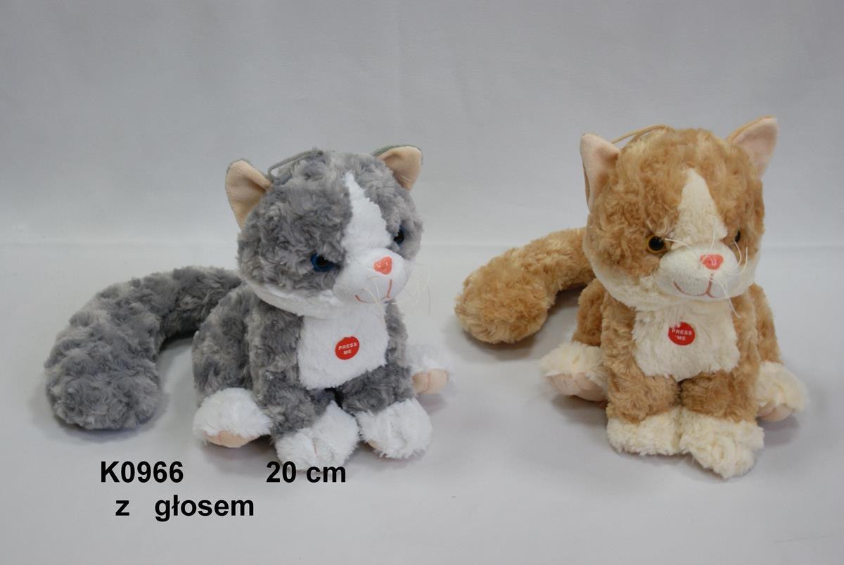 PELUCHE GATO CON VOZ 20CM SENTADO SUN-DAY K0966 SUN-DAY